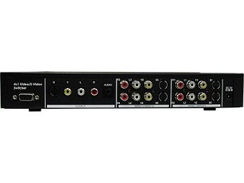 Globalmediapro Y-402 4x1 Video S-Video Switcher with RS232