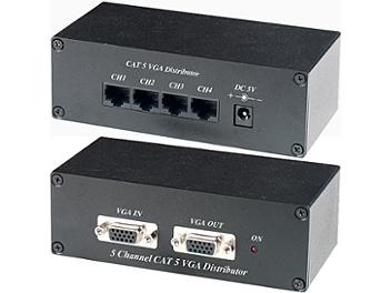 Globalmediapro C5E-55 VGA CAT5 Extender (Transmitter and Receiver)