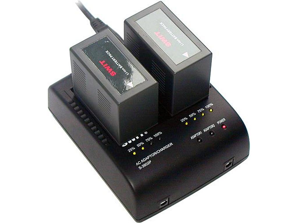 SWIT S-3602F 2-CHANNEL CHARGER/ADAPTOR FOR SONY DV BATTERY 