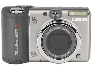 Canon PowerShot A650 IS Digital Camera - Silver