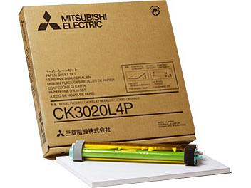 Mitsubishi CK3020L4P Glossy Paper with Ink Ribbon