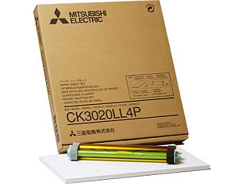Mitsubishi CK3020LL4P Glossy Paper with Ink Ribbon