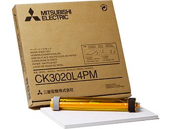 Mitsubishi CK3020L4PM Matte Paper with Ink Ribbon