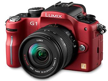 Panasonic Lumix DMC-G1 Camera PAL Kit with 14-45mm Lens - Red