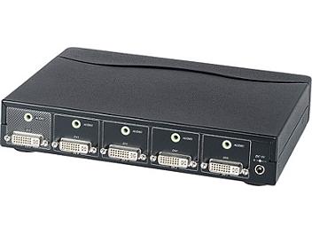 Globalmediapro Y-307A 4x1 DVI Switcher with Audio