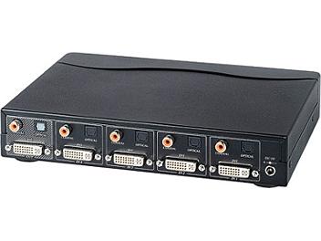 Globalmediapro Y-307D 4x1 DVI Switcher with Digital Audio