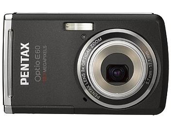 Pentax Optio E60 Digital Camera - Black
