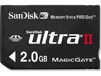 SanDisk 2GB Ultra II Memory Stick PRO Duo Card