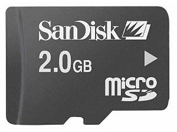SanDisk 2GB microSD/TransFlash Card