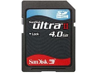 SanDisk 4GB Ultra II Class-4 SDHC Card