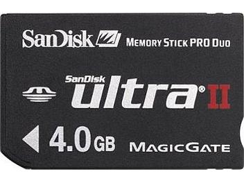 SanDisk 4GB Ultra II Memory Stick Pro Duo Card