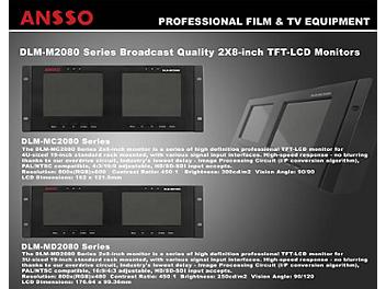 Ansso DLM-MC2080B 2 x 8-inch LCD Monitor