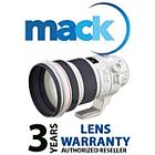 Mack 1013 3 Year Professional Lens International Warranty (under USD5000)