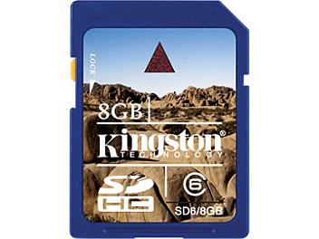 Kingston 8GB Class-6 SDHC Memory Card (pack 10 pcs)