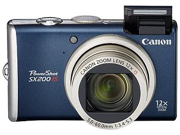 Canon PowerShot SX200 IS Digital Camera - Blue
