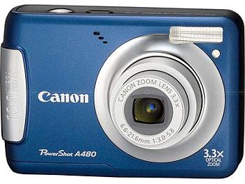 Canon PowerShot A480 Digital Camera - Blue
