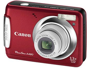 Canon PowerShot A480 Digital Camera - Red