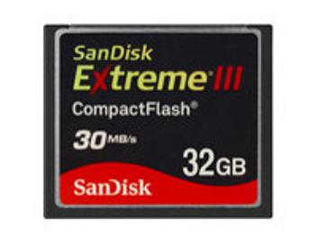 SanDisk 32GB Extreme III CompactFlash Card 30MB/s