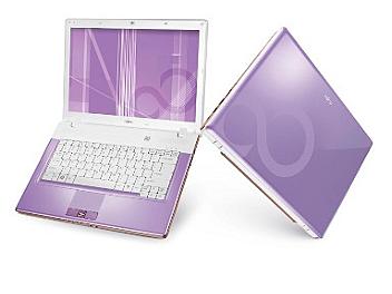 purple vaio laptop