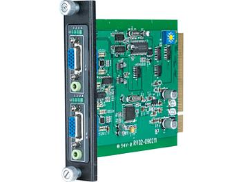 Globalmediapro SCT RV02 2-channel VGA and Stereo/Digital Audio Input Rack Card