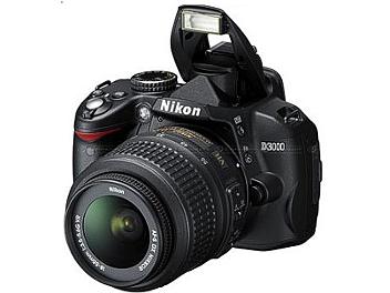 Nikon D3000 DSLR Camera with Nikon 18-55mm VR Lens