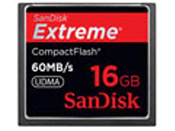 SanDisk 16GB Extreme CompactFlash Card 60MB/s (pack 10 pcs)