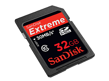 SanDisk 32GB Extreme Class-10 SDHC Card 30MB/s (pack 5 pcs)