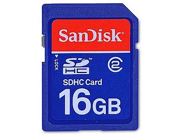 SanDisk 16GB Standard Class-2 SDHC Card