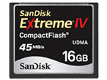SanDisk 16GB Extreme IV CompactFlash Card (pack 2 pcs)