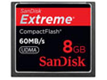 SanDisk 8GB Extreme CompactFlash Card 60MB/s (pack 2 pcs)