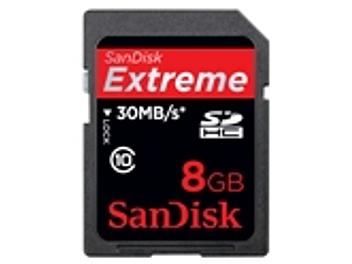 SanDisk 8GB Extreme Class-10 SDHC Card 30MB/s (pack 2 pcs)
