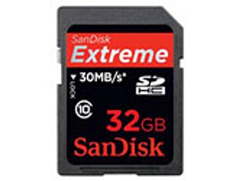 SanDisk 32GB Extreme Class-10 SDHC Card 30MB/s (pack 2 pcs)