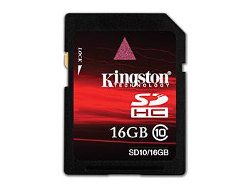 Kingston 16GB Class-10 SDHC Memory Card (pack 10 pcs)