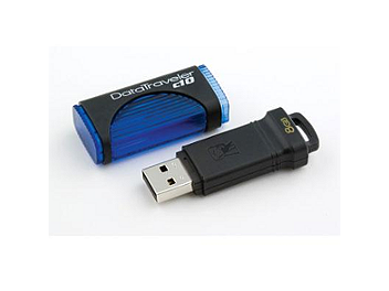 Kingston 8GB DataTraveler C10 USB 2.0 Flash Drive - Blue (pack 2 pcs)