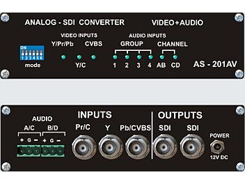 VideoSolutions AS-201AV Analog-SDI Converter PAL/SECAM with Audio