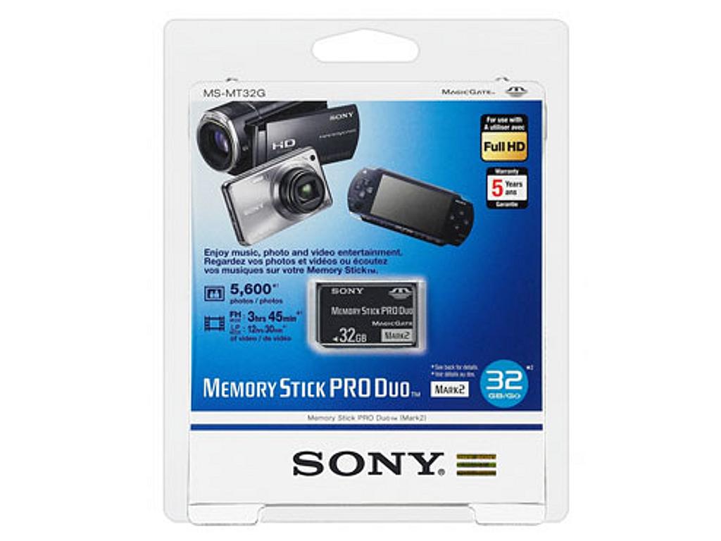 Sony 32GB Memory Stick PRO Duo Mark 2 (pack 5 pcs)