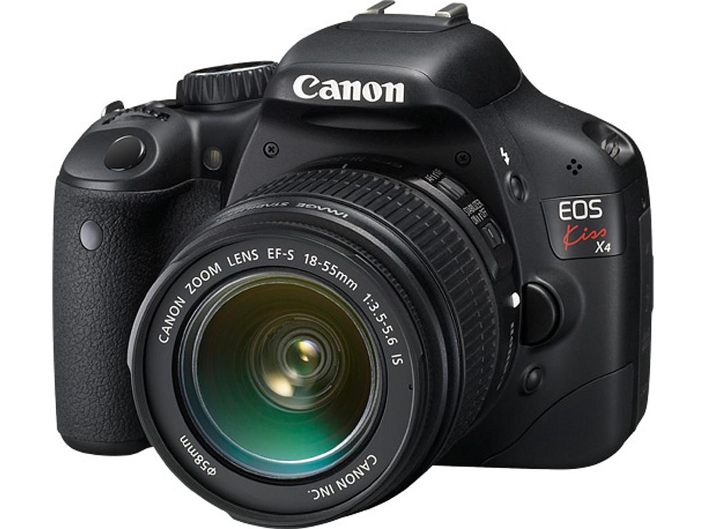 Canon EOS-Kiss X4 DSLR Camera with Canon EF-S 18-55mm IS