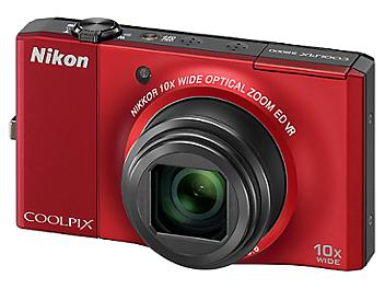 Nikon Coolpix S8000 Digital Camera - Red