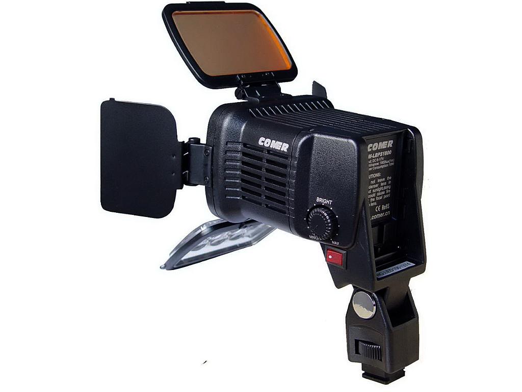 Comer On-Camera LED Camcorder Lamp with Dimmable Brightness