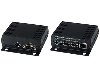 Globalmediapro SCT HE02 4K HDMI CAT5 Extender with RS232 and IR (Transmitter and Receiver)