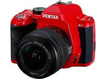 Pentax K-r DSLR Camera with Pentax 18-55mm Lens - Red