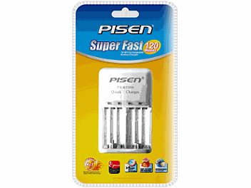 Pisen TS-MC006 4-channel AA, 2-channel AAA Fast Battery Charger (pack 10 pcs)