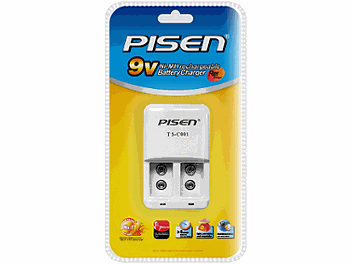 Pisen TS-C001 2-channel 9V Battery Charger (pack 10 pcs)