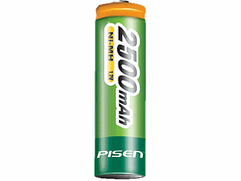 Pisen AA 2500mAh Ni-MH Rechargeable Battery (pack 20 pcs)