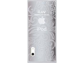 iLuv ICC310WHT Soft TPU Case with Flame Pattern iPod Case - White