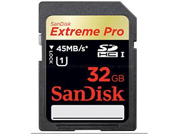 Sandisk 32GB Extreme Pro SDHC Card 45MB/s (pack 2 pcs)