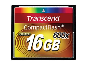 Transcend 16GB 600x CompactFlash Card (pack 2 pcs)