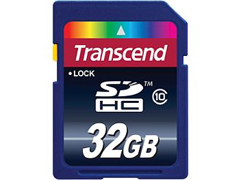 Transcend 32GB Class-10 SDHC Memory Card (pack 2 pcs)
