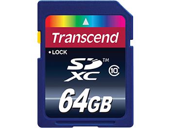 Transcend 64GB Class-10 SDXC Memory Card (pack 2 pcs)