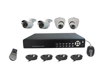 Senview D8004B-WDK3 4-Channel DVR & Camera Kit NTSC